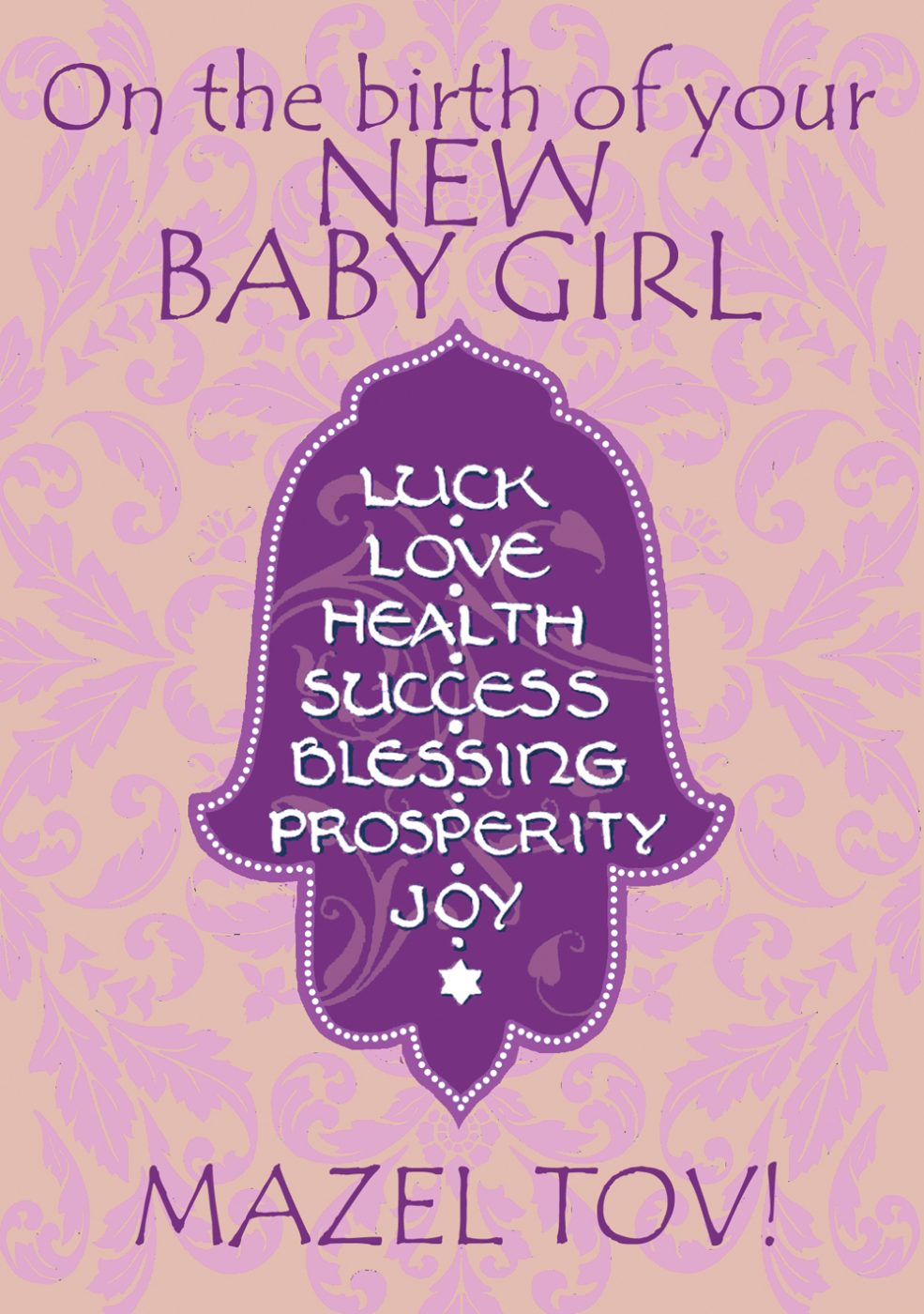 Baby Girl Caspi Cards Art