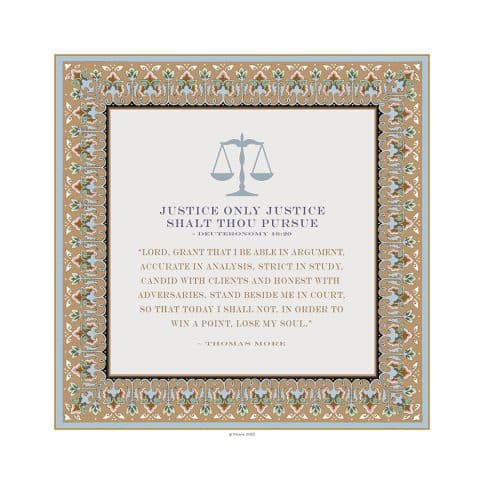 Lawyers Creed Classic Art Professions Gift by Mickie Caspi TAWNY