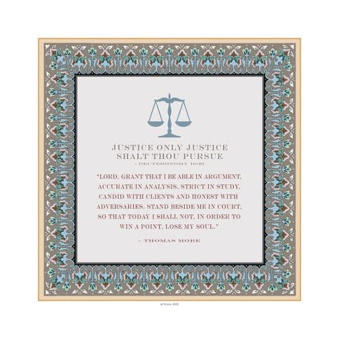 Lawyers Creed Classic Art Professions Gift by Mickie Caspi TAUPE