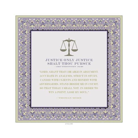 Lawyers Creed Classic Art Professions Gift by Mickie Caspi DUSK