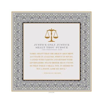 Lawyers Creed Classic Art Professions Gift by Mickie Caspi FOG