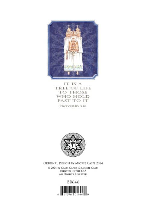 BR646 Bar Mitzvah Torah Greeting Cards