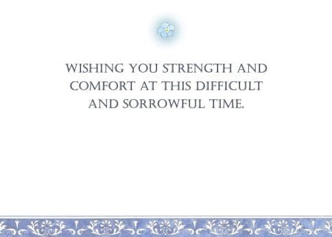 SY654 Sympathy Forget-Me-Nots Greeting Card